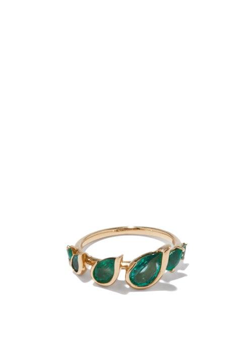 Fernando Jorge - Flicker Emerald & 18kt Gold Ring - Womens - Green Gold