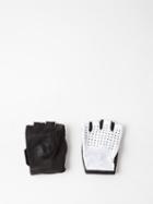 Caf Du Cycliste - Summer Fingerless Cycling Gloves - Mens - Black White
