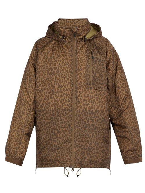 Matchesfashion.com Needles - Leopard Print Down Jacket - Mens - Brown
