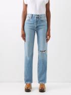 Re/done - 90s High-rise Straight-leg Jeans - Womens - Denim