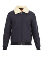 A.p.c. Manchester Faux Shearling-trimmed Bomber Jacket