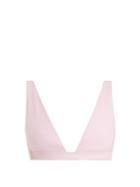 Matchesfashion.com Rochelle Sara - The Enga Triangle Bikini Top - Womens - Light Pink