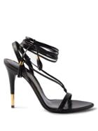 Tom Ford - Tasselled Ankle-tie Leather Sandals - Womens - Black