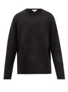 Y-3 - Optimistic Illusions Wool-blend Sweatshirt - Mens - Black