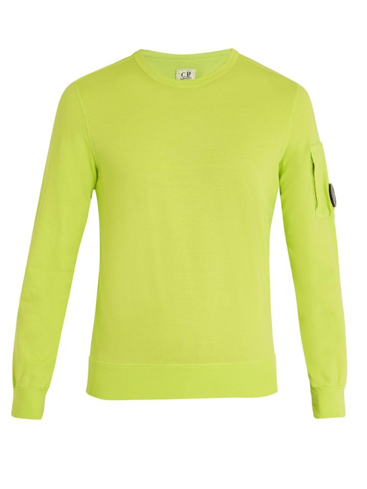 C.p. Company Lens Detail Long-sleeved Cotton T-shirt