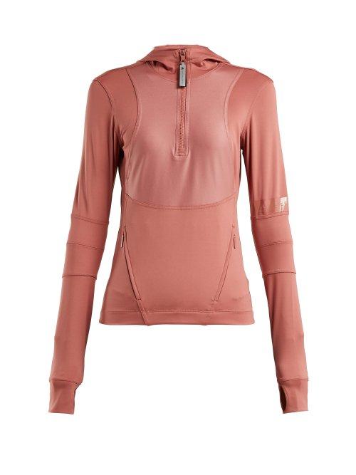 Matchesfashion.com Adidas By Stella Mccartney - Run Hooded Performance Top - Womens - Pink