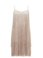 Matchesfashion.com Raey - Long Fringe Slip Dress - Womens - Grey