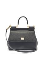 Matchesfashion.com Dolce & Gabbana - Sicily Small Leather Cross-body Bag - Womens - Black