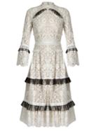 Erdem Connie Ruffle-trimmed Floral-lace Dress