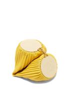 Loewe - Pleated Leather Shoulder Bag - Womens - Yellow