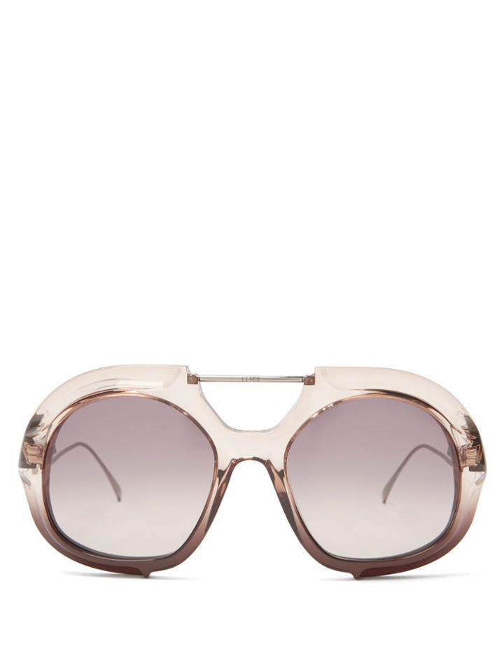 Fendi Oversized Aviator Sunglasses