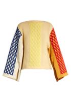 J.w.anderson Slit-sleeve Cable-knit Sweater