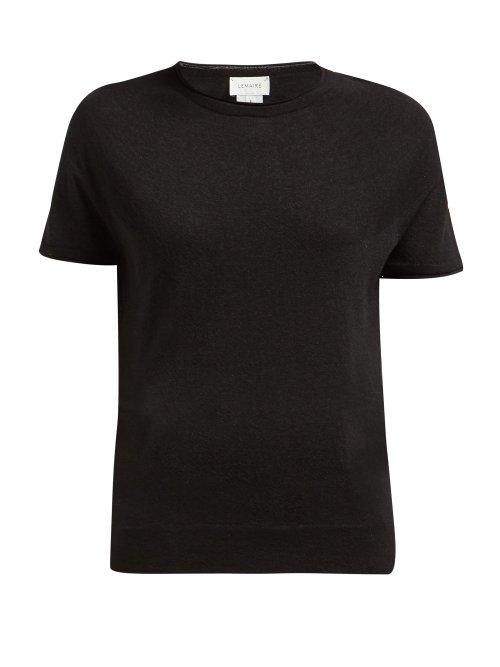 Matchesfashion.com Lemaire - Seamless Short Sleeve Knitted T Shirt - Womens - Black