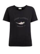 Matchesfashion.com Saint Laurent - Free Bird Tour Print Cotton T Shirt - Womens - Black Multi