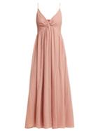 Matchesfashion.com Loup Charmant - Adelaide Cotton Midi Dress - Womens - Pink