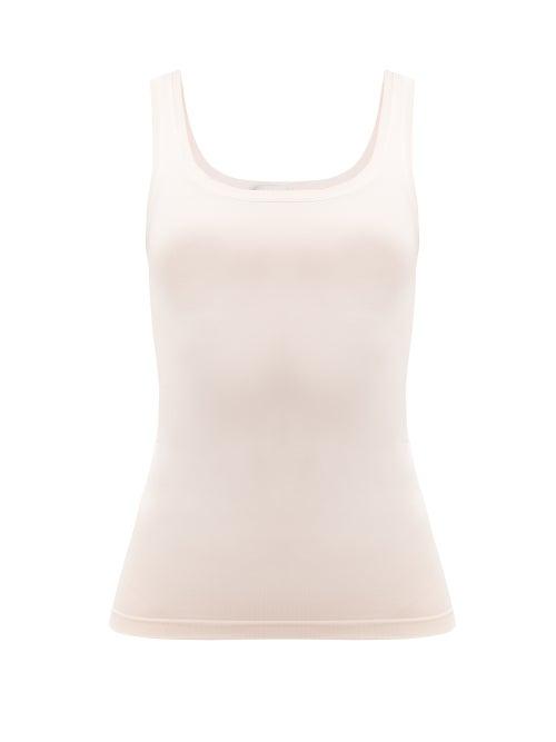 Ladies Lingerie Hanro - Touch Feeling Scoop-neck Tank Top - Womens - Light Pink