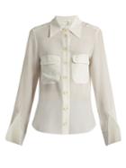 Chloé Point-collar Silk Blouse