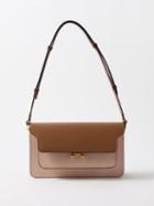 Marni - Trunk Small Colour-block Leather Shoulder Bag - Womens - Pink Tan