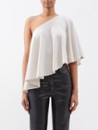 Extreme Cashmere - Ufo Asymmetric Stretch-cashmere Poncho Top - Womens - Off White