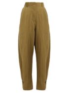 Matchesfashion.com Masscob - Dublanc Buttoned Hem Trousers - Womens - Dark Green