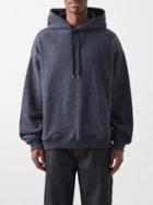Raey - Patch-pocket Cotton-blend Hooded Sweatshirt - Mens - Navy