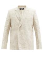 Matchesfashion.com Jacquemus - Moulin Floral-jacquard Linen-blend Blazer - Mens - Beige