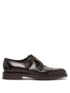 Mens Shoes John Lobb - William Monk Strap Leather Shoes - Mens - Black