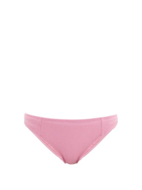 Matchesfashion.com Ganni - Ribbed Bikini Briefs - Womens - Pink