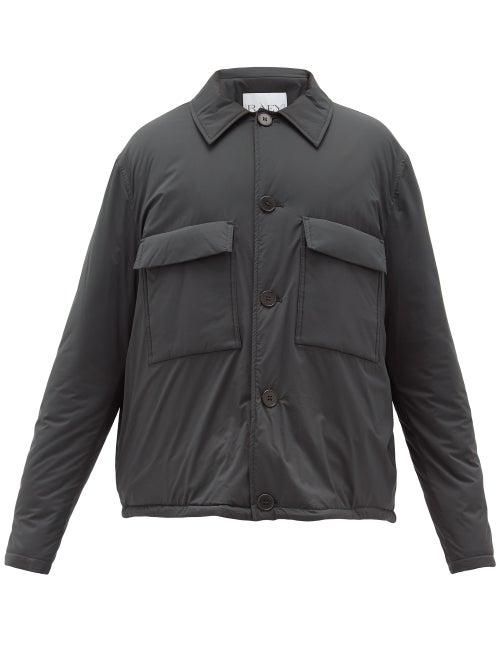 Matchesfashion.com Raey - Drawstring-hem Wadded Cagoule Jacket - Mens - Dark Green