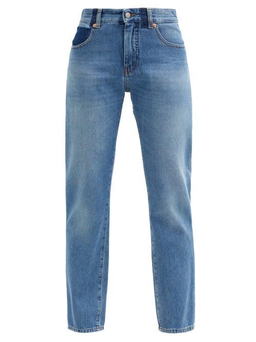 Matchesfashion.com Mm6 Maison Margiela - Straight-leg High-rise Denim Trousers - Womens - Denim