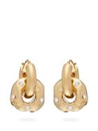 Matchesfashion.com Colville - Crystal Embellished Double Hoop Earrings - Womens - Gold