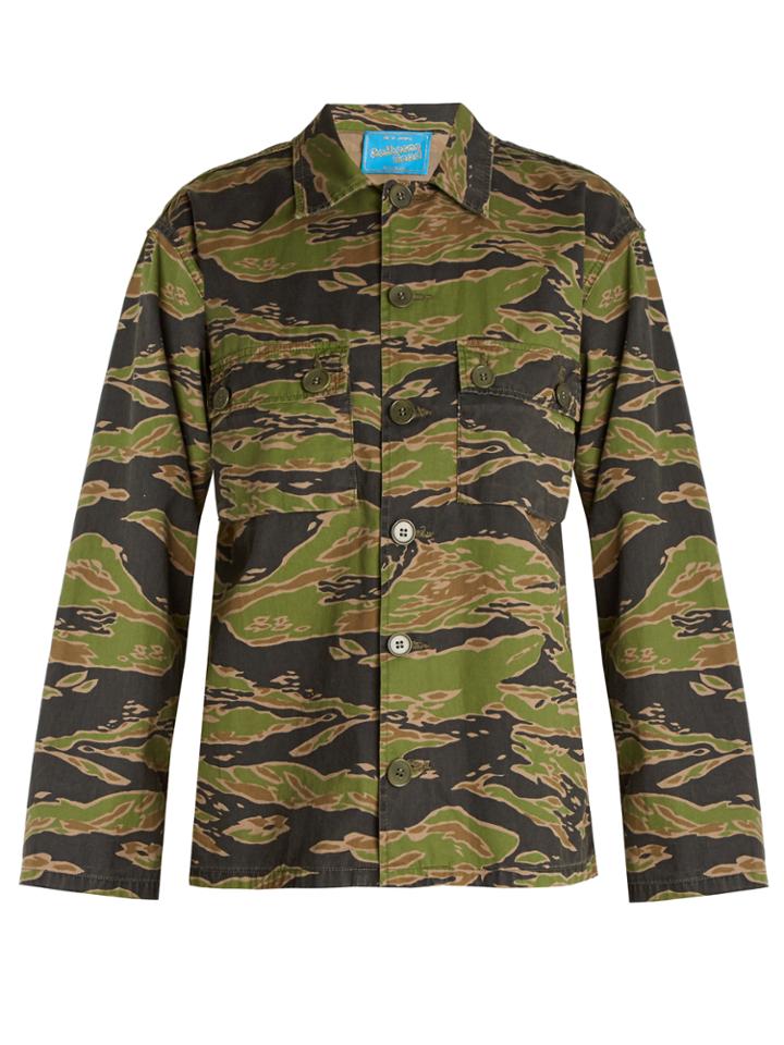 M.i.h Jeans Camouflage-print Box-cut Jacket
