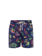 Matchesfashion.com Polo Ralph Lauren - Jamaica-print Swim Shorts - Mens - Navy Multi