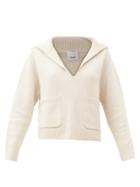 Matchesfashion.com Allude - Collared V-neck Cashmere Sweater - Womens - Beige
