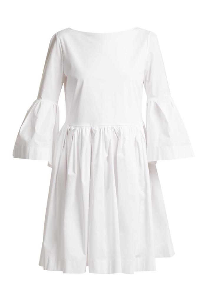 Rochas Ruffled Cotton-blend Dress
