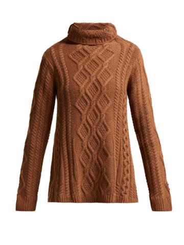 Queene And Belle Hester Cable-knit Cashmere Sweater