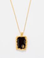Alighieri - The Inkwell Vignette 24kt Gold-plated Necklace - Mens - Gold Black