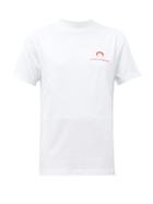 Matchesfashion.com Marine Serre - Call For Love Printed Cotton T Shirt - Womens - White Multi