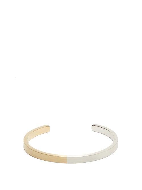 Matchesfashion.com Miansai - Gold-vermeil And Sterling-silver Cuff - Mens - Silver Gold