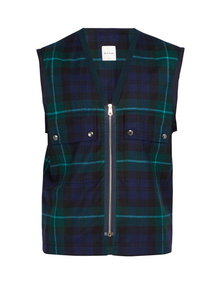 Paul Smith Tartan Wool Gilet
