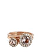Selim Mouzannar Diamond, Morganite & Pink-gold Beirut Rings