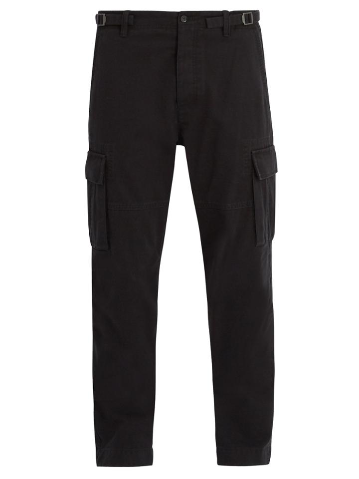 Valentino Dropped-crotch Cotton Cargo Trousers