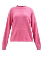 The Elder Statesman - Balloon-sleeve Cashmere Sweater - Womens - Pink