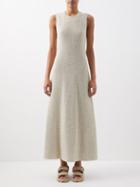 Raey - Sleeveless Nylon-blend Raffia Shift Dress - Womens - Cream