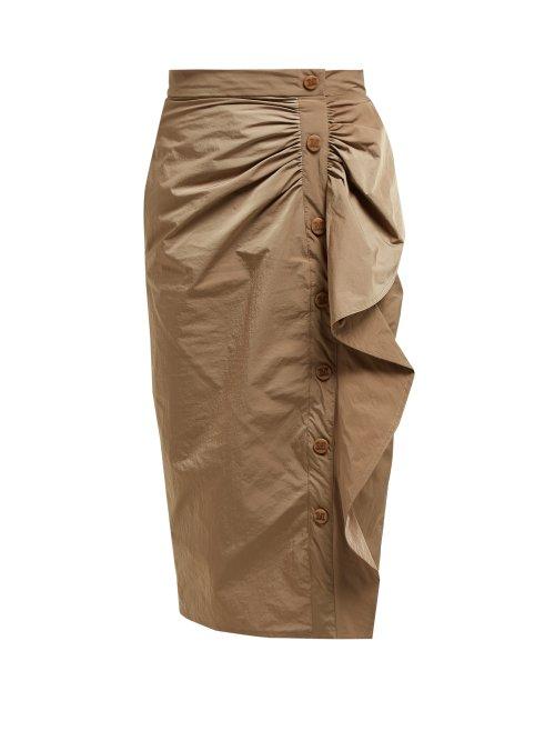 Matchesfashion.com Max Mara - Zeno Skirt - Womens - Brown