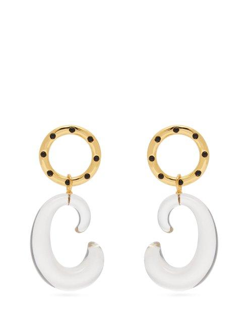 Matchesfashion.com Lizzie Fortunato - Matera Gold Plated Drop Earrings - Womens - Gold