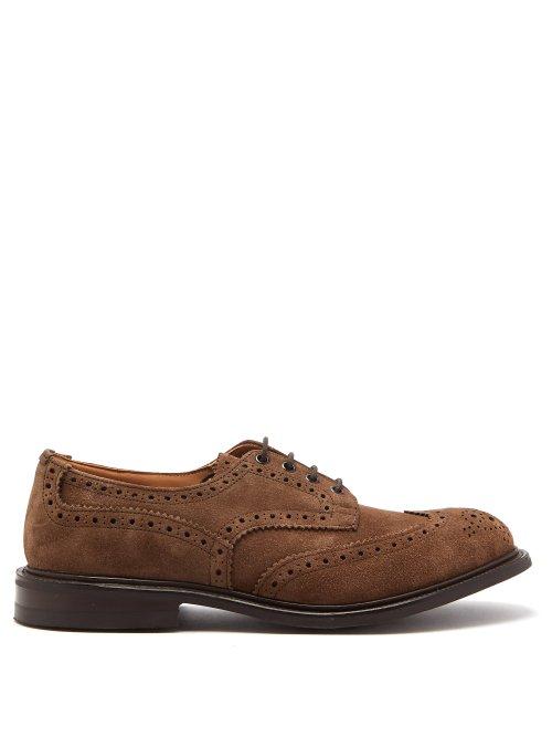 Matchesfashion.com Tricker's - Bourton Suede Brogues - Mens - Brown