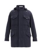 Matchesfashion.com Gabriela Hearst - Duckworth Detachable-vest Cashmere Hooded Jacket - Mens - Navy