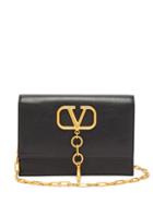 Matchesfashion.com Valentino - V Case Grained Leather Cross Body Bag - Womens - Black