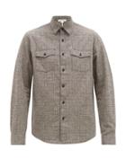 Matchesfashion.com Frame - Woven Check Cotton Blend Shirt - Mens - Black Multi